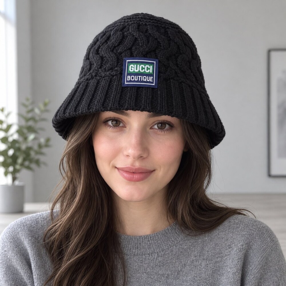 Gucci Cable Knit Bucket Hat - Picture 2 of 6